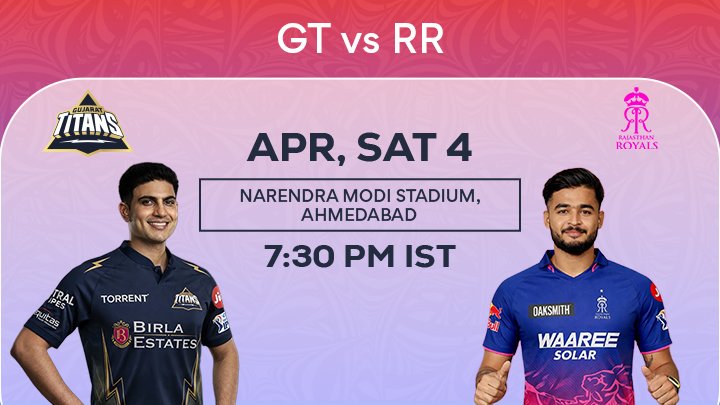 GT vs RR Match